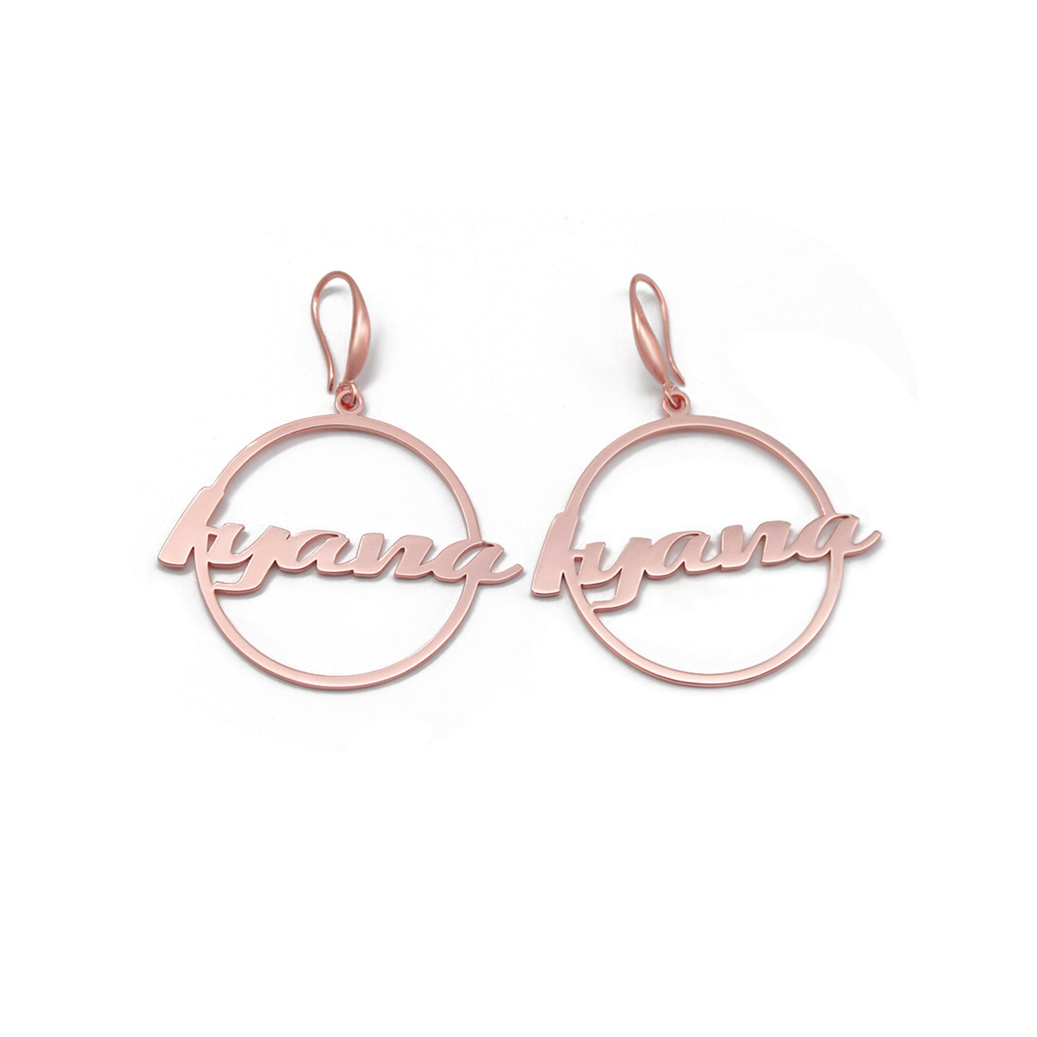 Custom Letter Hook Circle Earrings – Jewelry That Carries Your Story