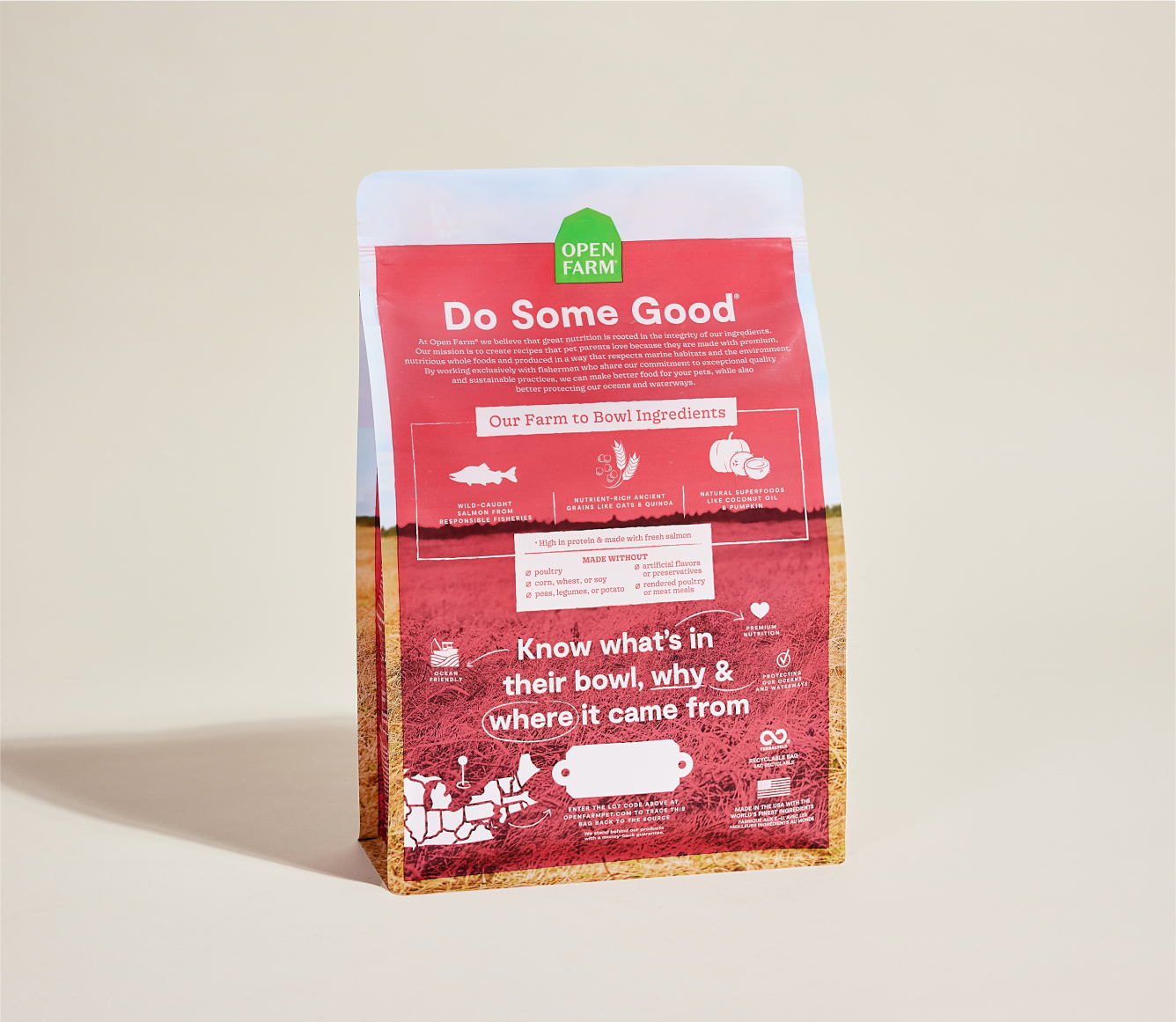 Wild-Caught Salmon & Ancient Grains Dog Kibble