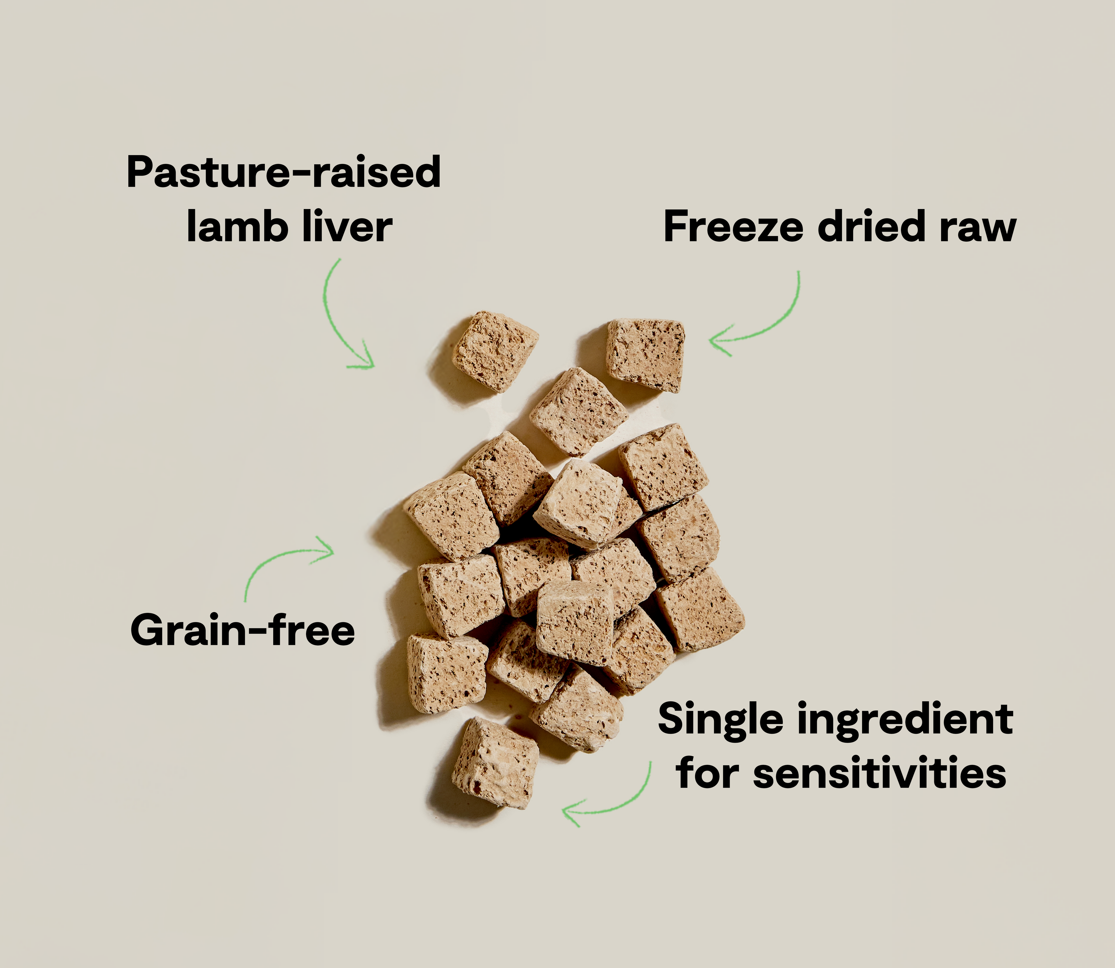 Freeze Dried Raw Lamb Liver Treat