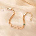 Personalized Birthstone Name Bracelet  for Boys & Girls
