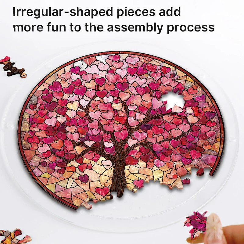 Branches of Love Acrylic Suncatcher Puzzle – Light Catching Window Art Décor