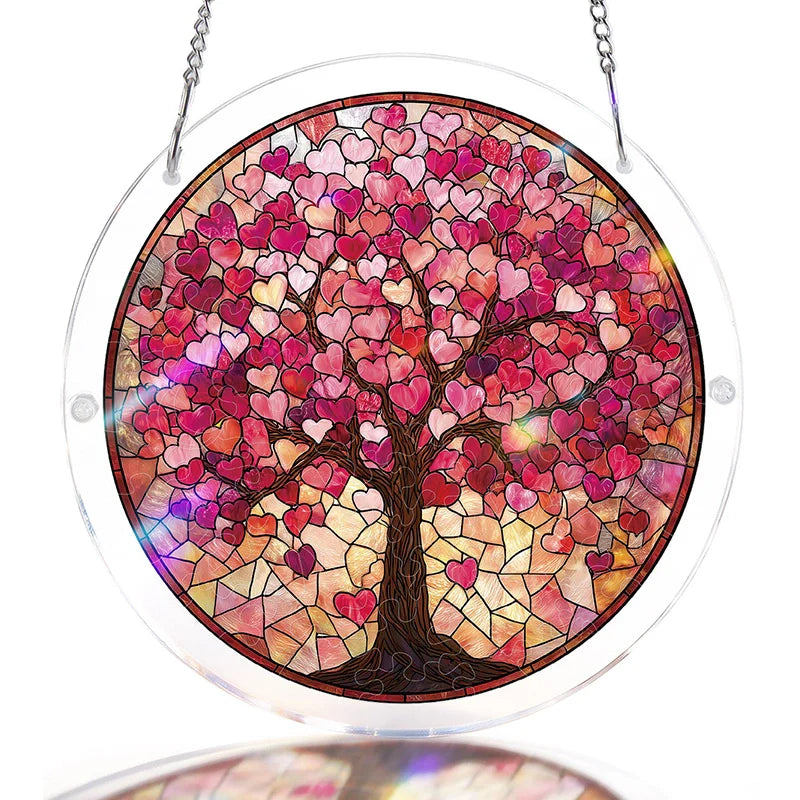 Branches of Love Acrylic Suncatcher Puzzle – Light Catching Window Art Décor
