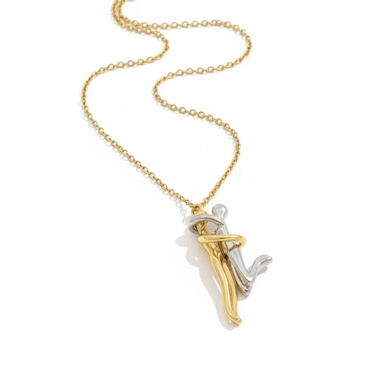 Couple Hug Necklace