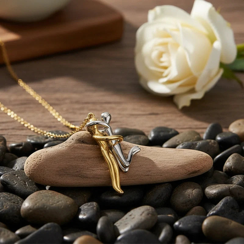 Couple Hug Necklace