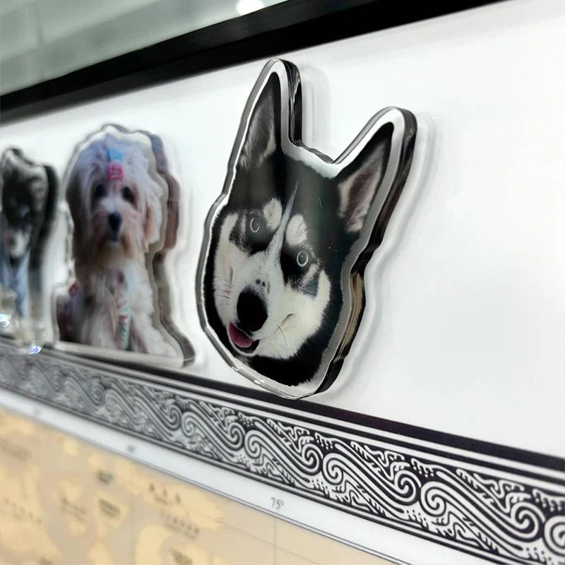Custom Acrylic Pet Photo Fridge Magnet