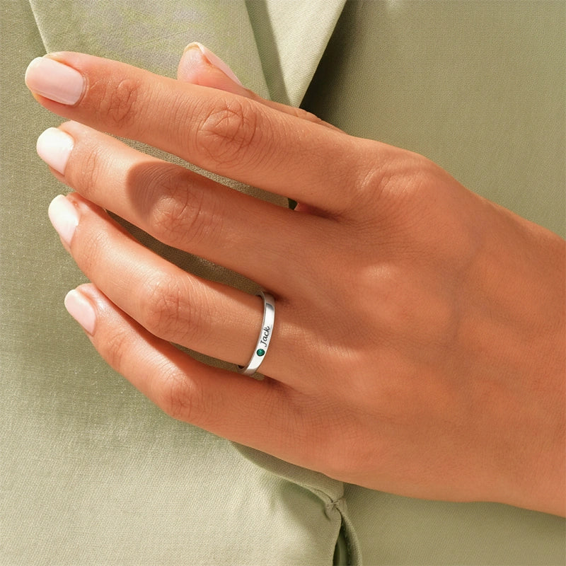 Custom Birthstone Ring