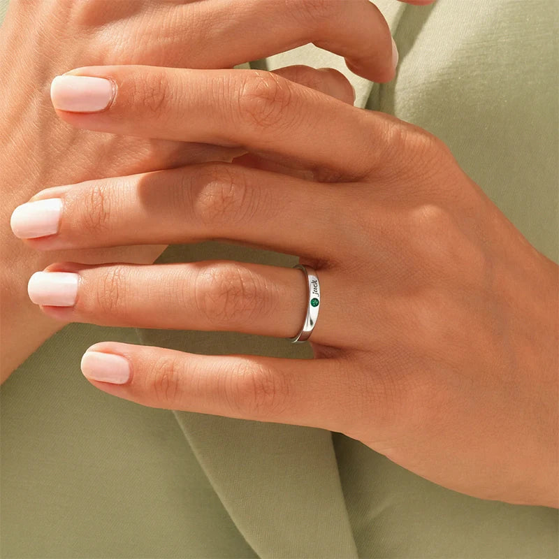 Custom Birthstone Ring