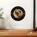 Custom LED Song Plaque Night Light – Personalized Acrylic Music Photo Frame with Wooden or LED Stand