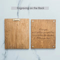 Custom Photo Acrylic Wood Frame – Personalized Wooden Block Picture Gift for Him, Anniversary & Valentine’s Day Gift