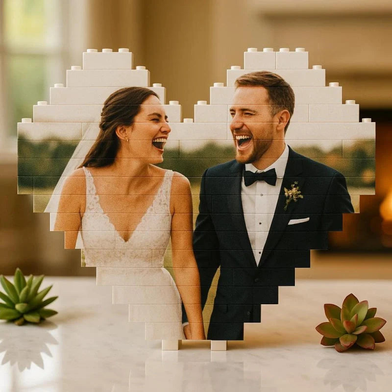 Custom Photo Building Blocks for Couples