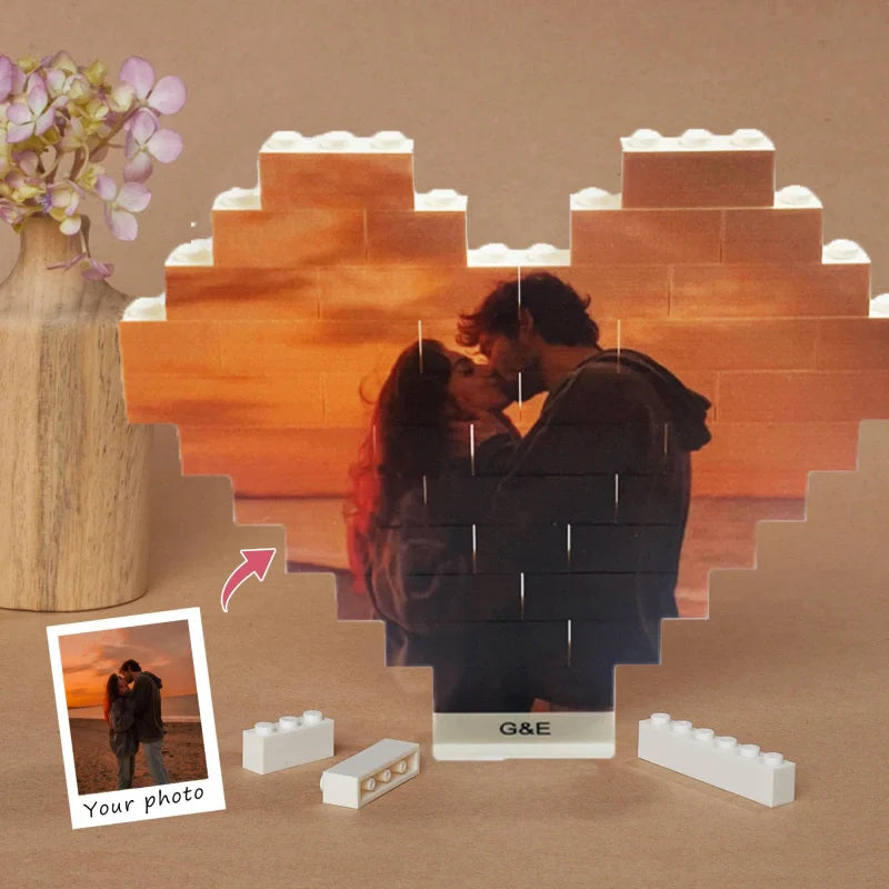 Custom Photo Building Blocks for Couples