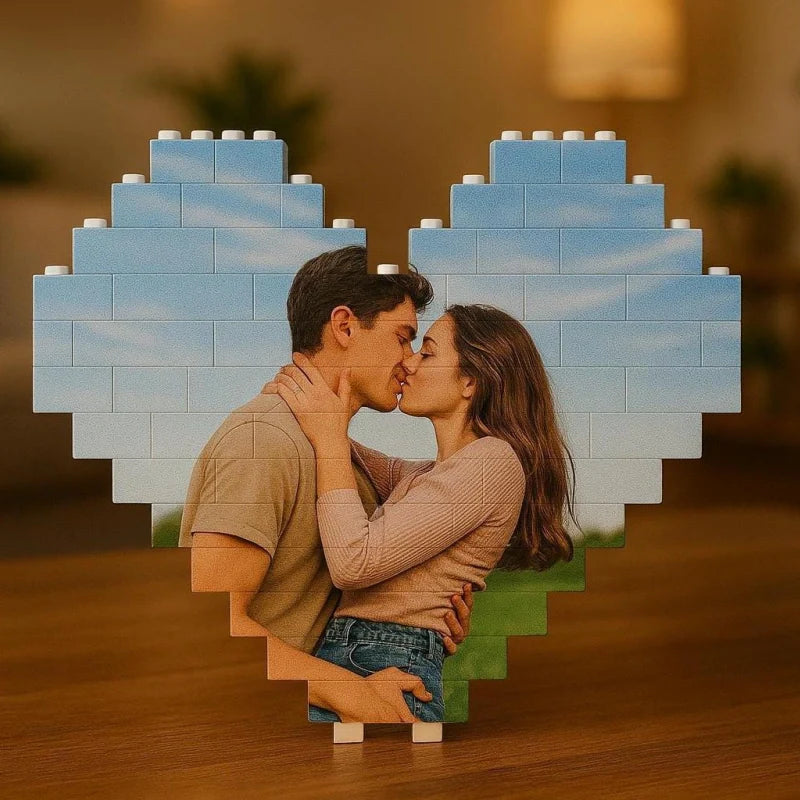 Custom Photo Building Blocks for Couples