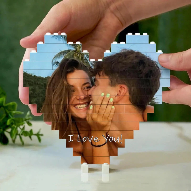 Custom Photo Building Blocks for Couples