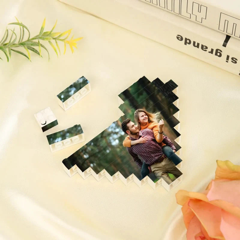 Custom Photo Building Blocks for Couples