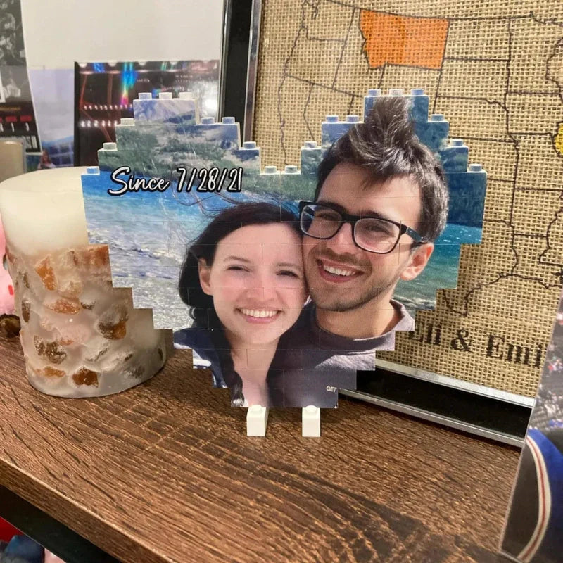 Custom Photo Building Blocks for Couples