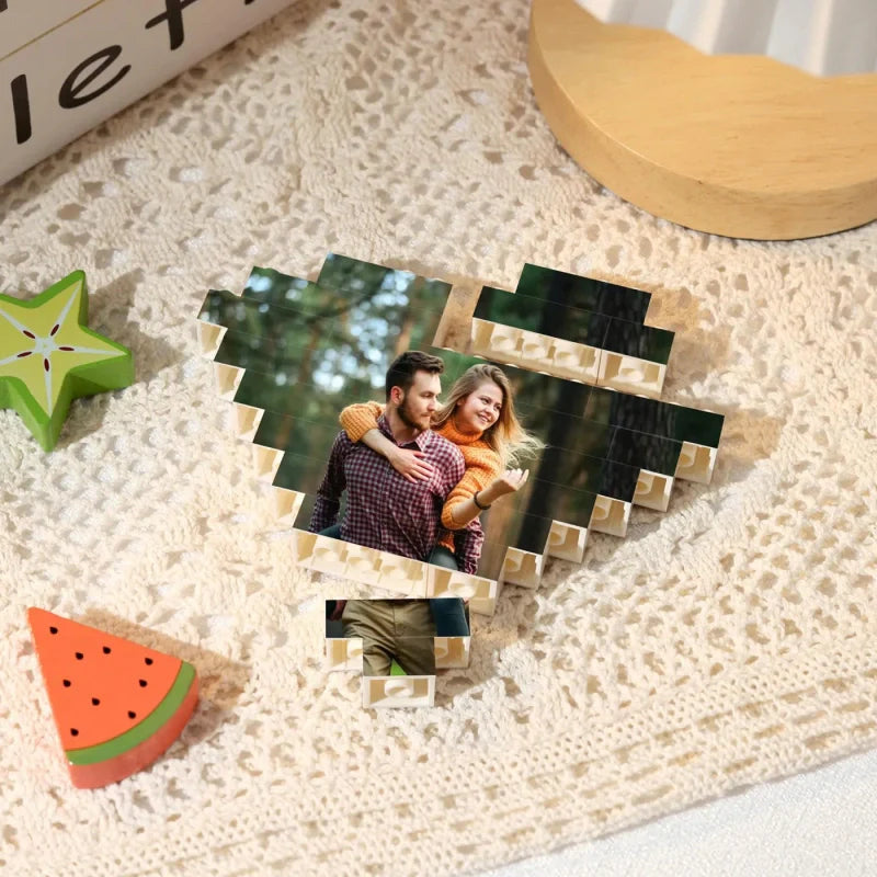Custom Photo Building Blocks for Couples