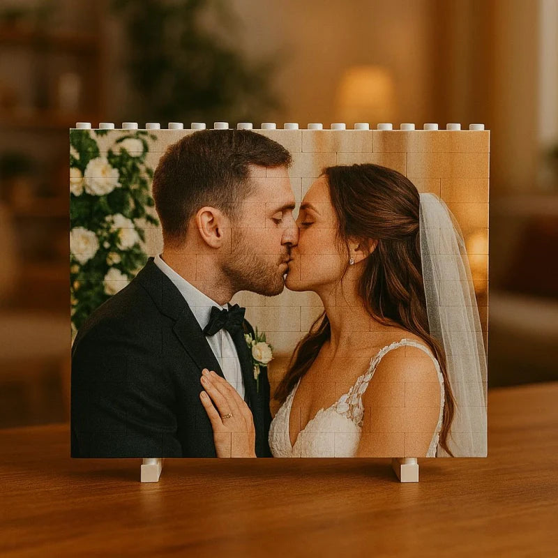 Custom Photo Building Blocks for Couples