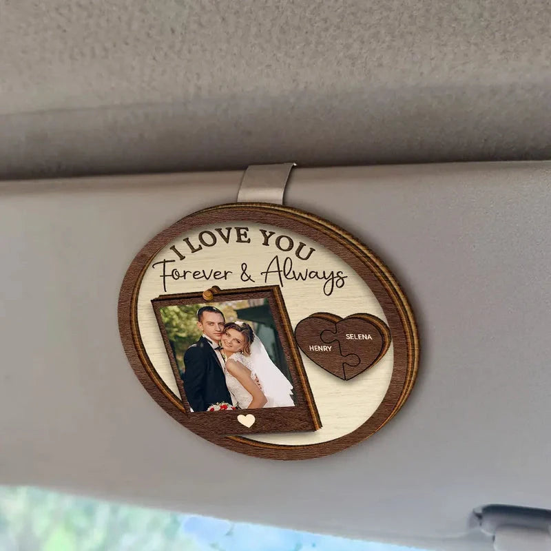 Personalized Custom Shaped Car Visor Clip