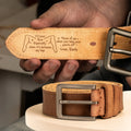 Funny Naughty Personalized Cowhide Belt for Him