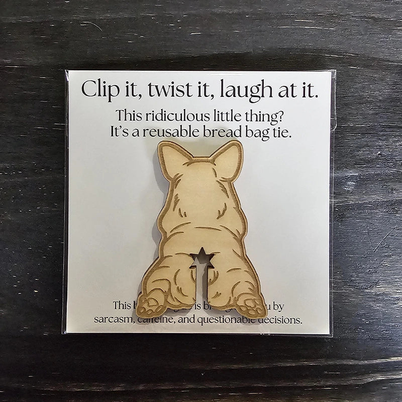 Funny Wooden Bread Bag Ties