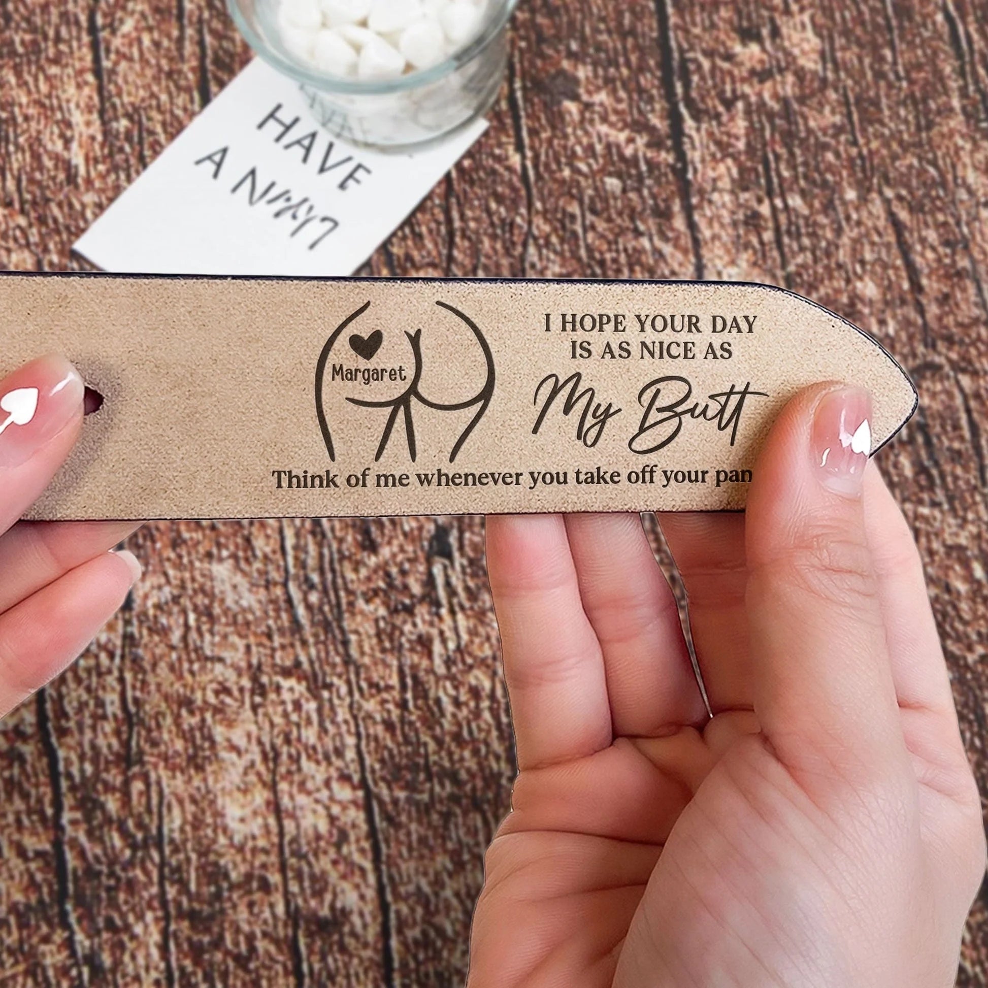 Funny Personalized Engraved Leather Belt