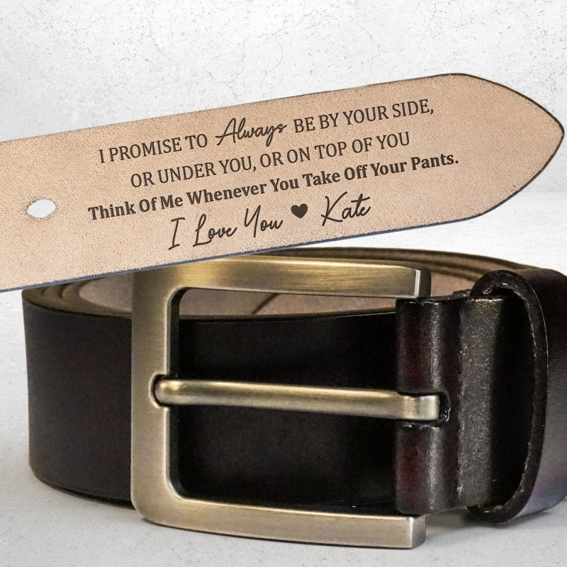 Personalized Engraved Leather Belt