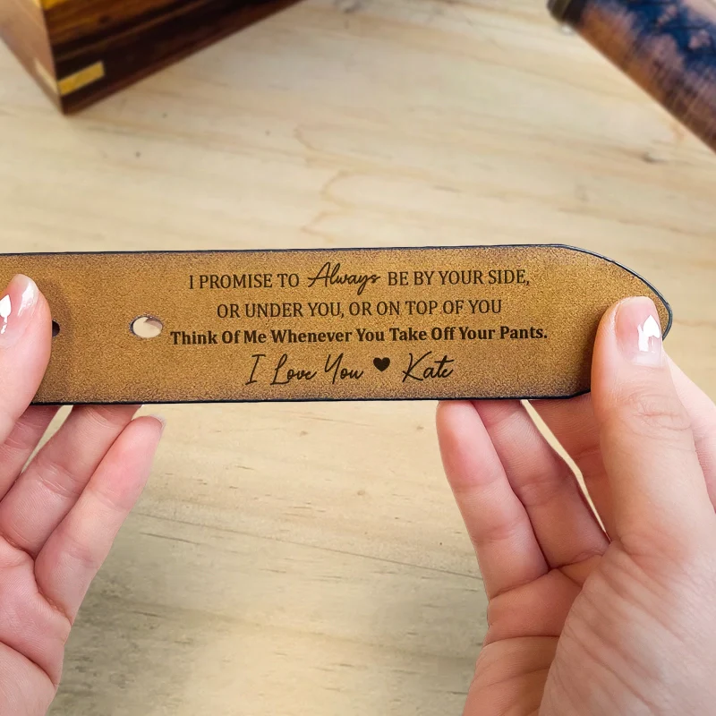Personalized Engraved Leather Belt