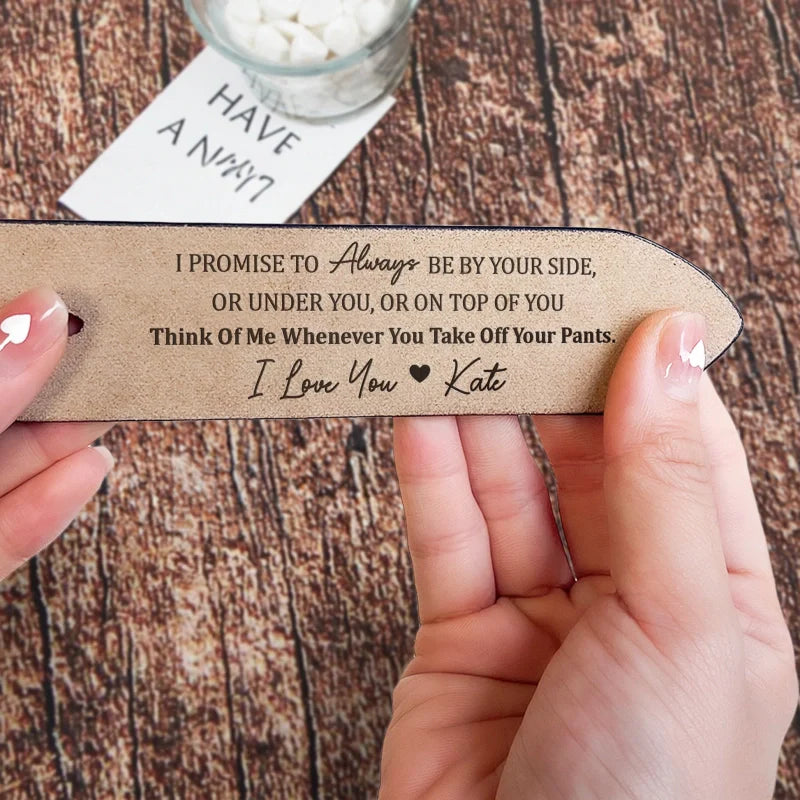 Personalized Engraved Leather Belt