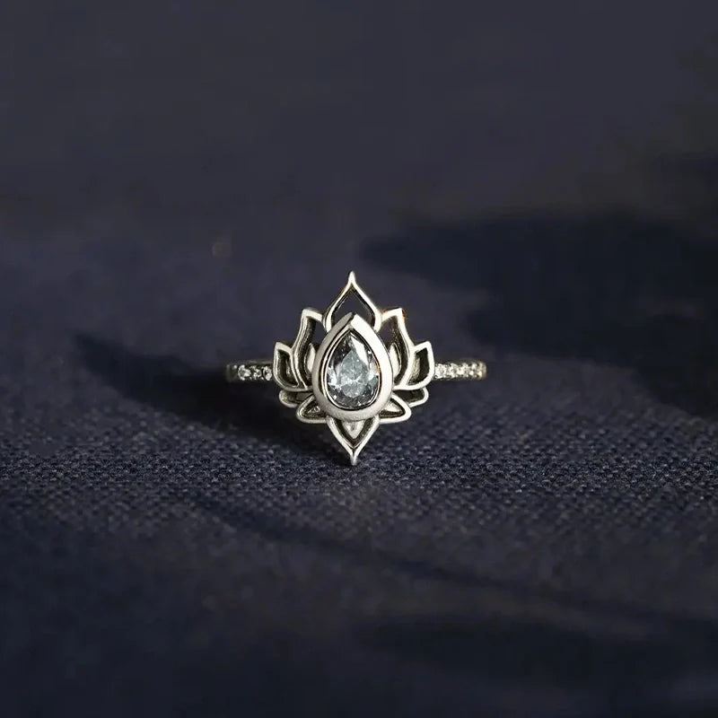 “Let It Go & Begin Again” Lotus Ring