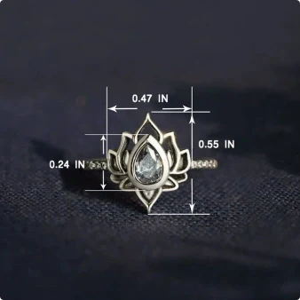 “Let It Go & Begin Again” Lotus Ring