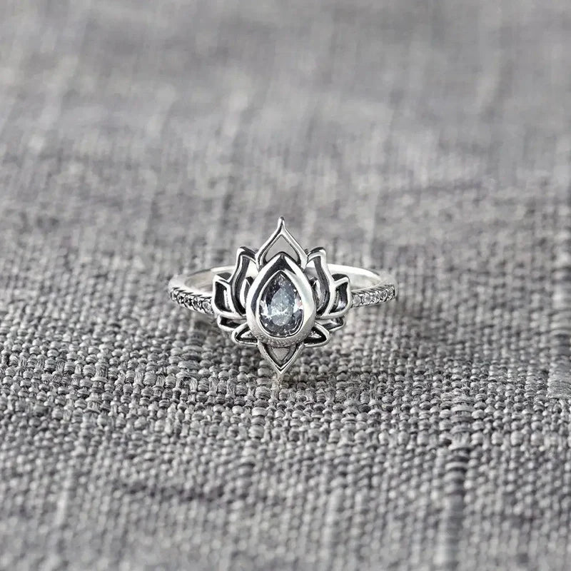 “Let It Go & Begin Again” Lotus Ring