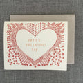 Letterpress Valentine’s Day Heart Frame Card