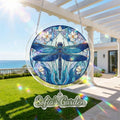 Moonlit Dragonfly Acrylic Suncatcher – Enchanted Night Glow Window Art Decor