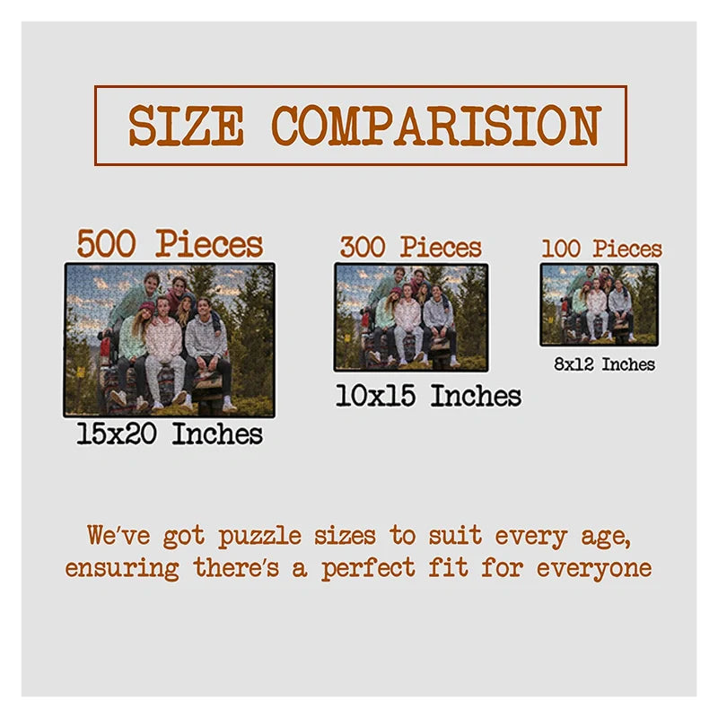 Personalized 2000-Piece Photo Collage Jigsaw Puzzle | Custom Picture Puzzle Gift for Boyfriend, Anniversary, Engagement, Valentine’s Day