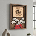 Personalized “Best Dad by Par” Golf Sign – Custom Name Gift for Dad, Grandpa & Golf Lovers