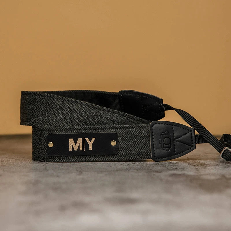 Personalized Camera Strap – Vegan Leather Neck Strap for DSLR & Mirrorless Cameras