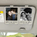 Personalized Couple Photo Car Visor Clip