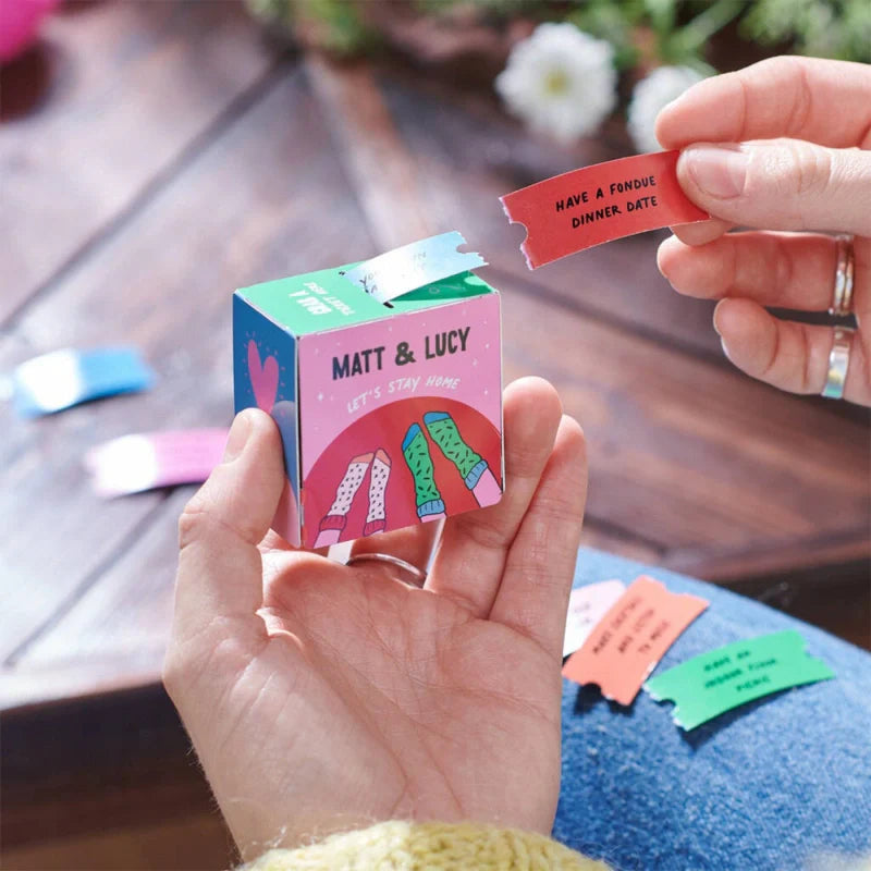 Personalized Couples Date Night Dispenser – 20 At-Home Romantic Date Ideas Gift