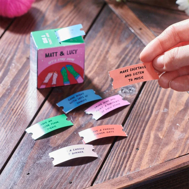 Personalized Couples Date Night Dispenser – 20 At-Home Romantic Date Ideas Gift