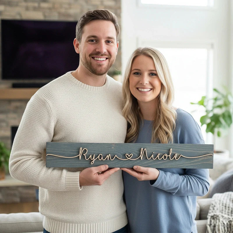Personalized Couples Name Pallet Sign