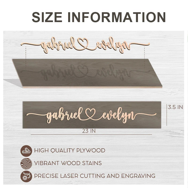 Personalized Couples Name Pallet Sign