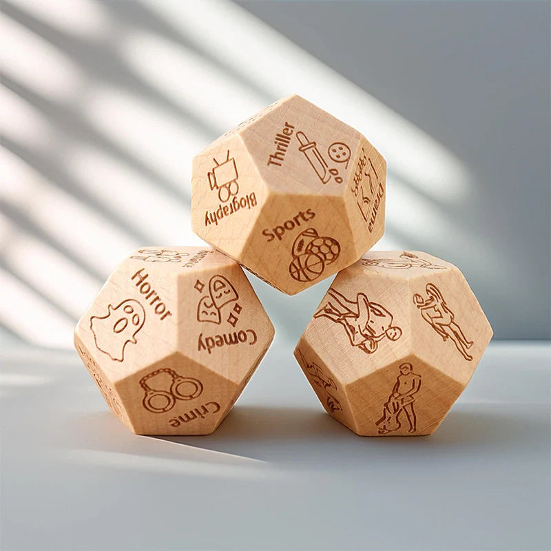 Personalised Date Night Dice Set – Anniversary Gift for Couples, Fun Date Ideas, Romantic Game, Custom Couple Dices