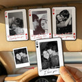 King & Queen Custom Couples Photo Car Visor Clip