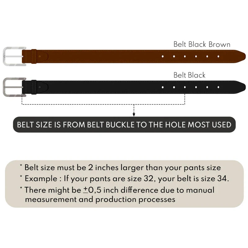 Funny Personalized Engraved Leather Belt for Husband