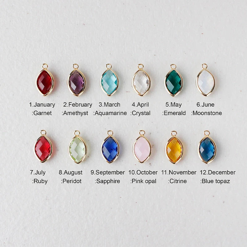 Personalized Family Keychain with Birthstones – Custom Leaf Initial Keyring for Mom, Mother’s Day Gift for Grandma