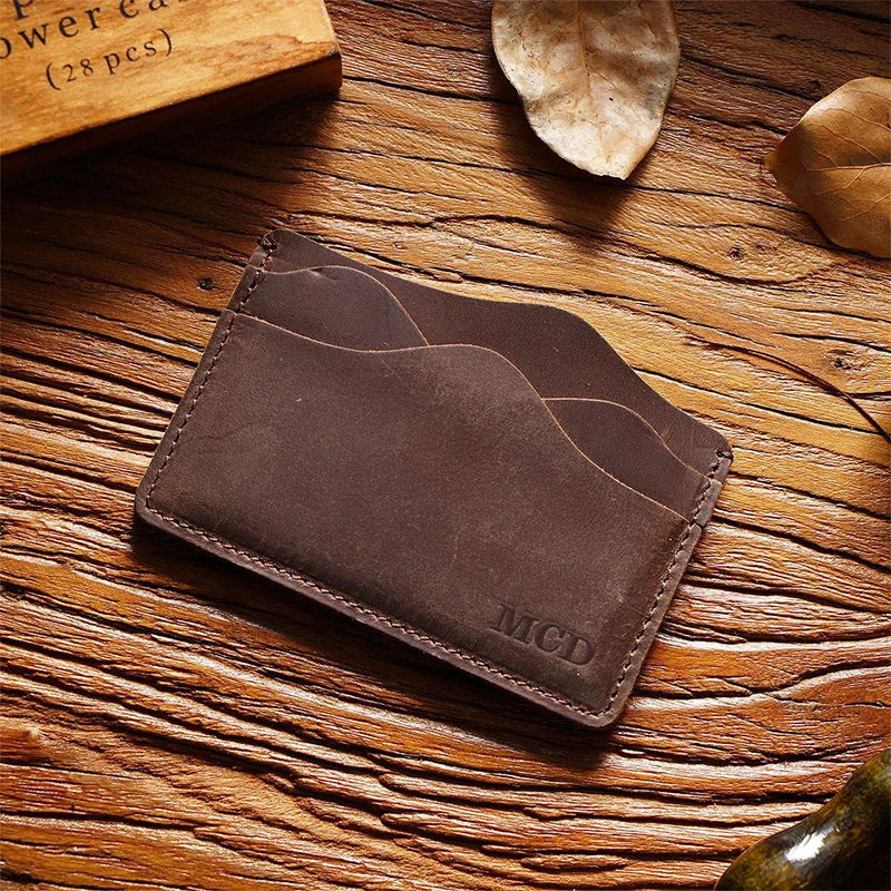 Personalized Full-Grain Leather Passport Wallet – Handmade Travel Passport Holder, Custom Engraved Passport Case