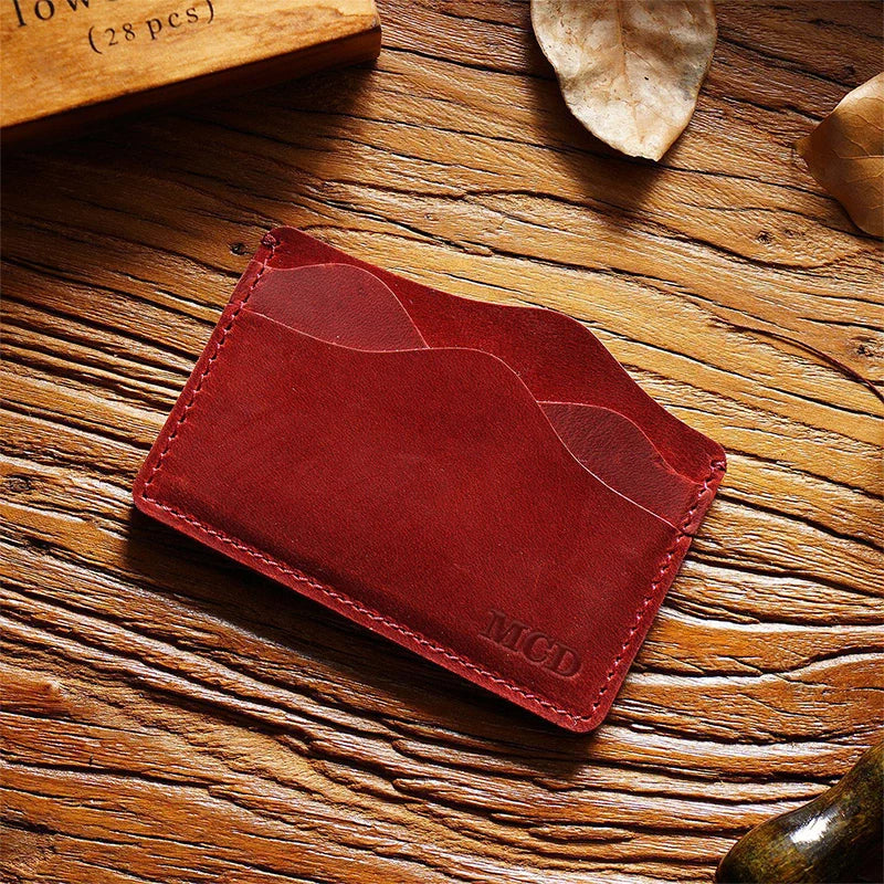 Personalized Full-Grain Leather Passport Wallet – Handmade Travel Passport Holder, Custom Engraved Passport Case