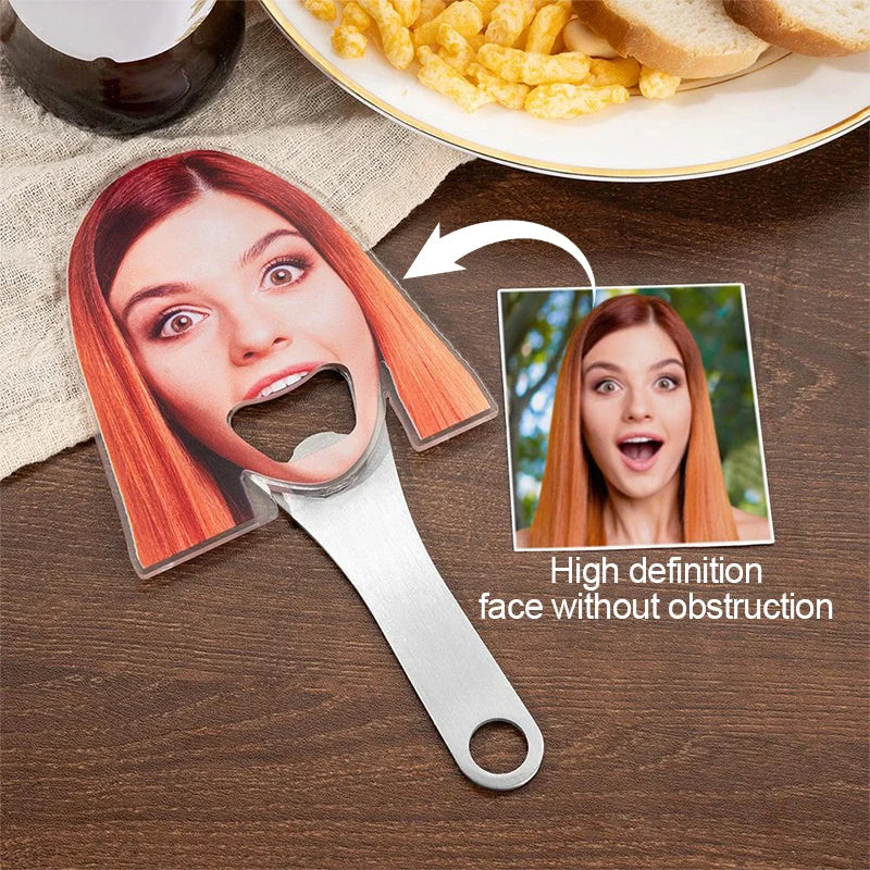 Custom Photo Magnetic Fridge Bottle Opener Gift