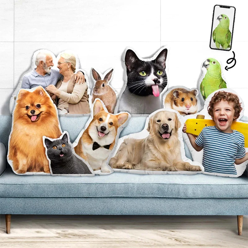 Personalized Funny Pet Photo Cushion Doll