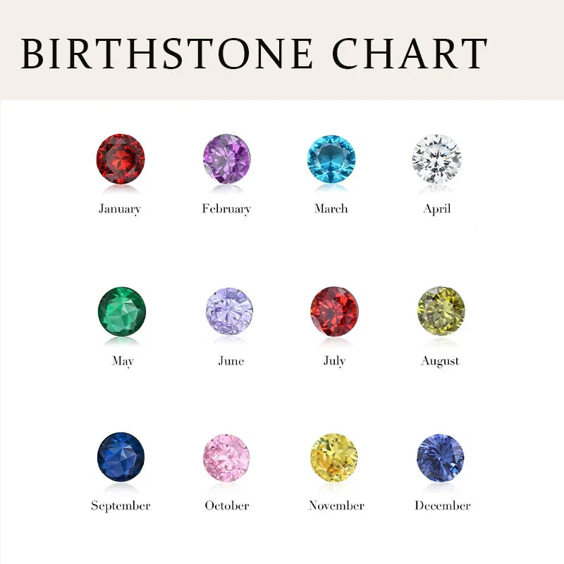 Personalized Grandma Birthstone Necklace – Custom Heart Family Necklace with Grandkids Names